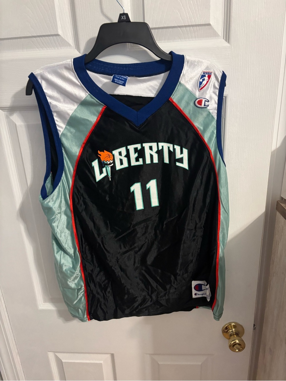 VTG 90s Champion WNBA Teresa Weatherspoon New York Liberty Jersey USA Made